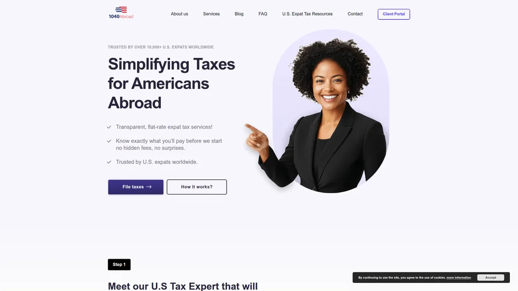 1040 Abroad homepage