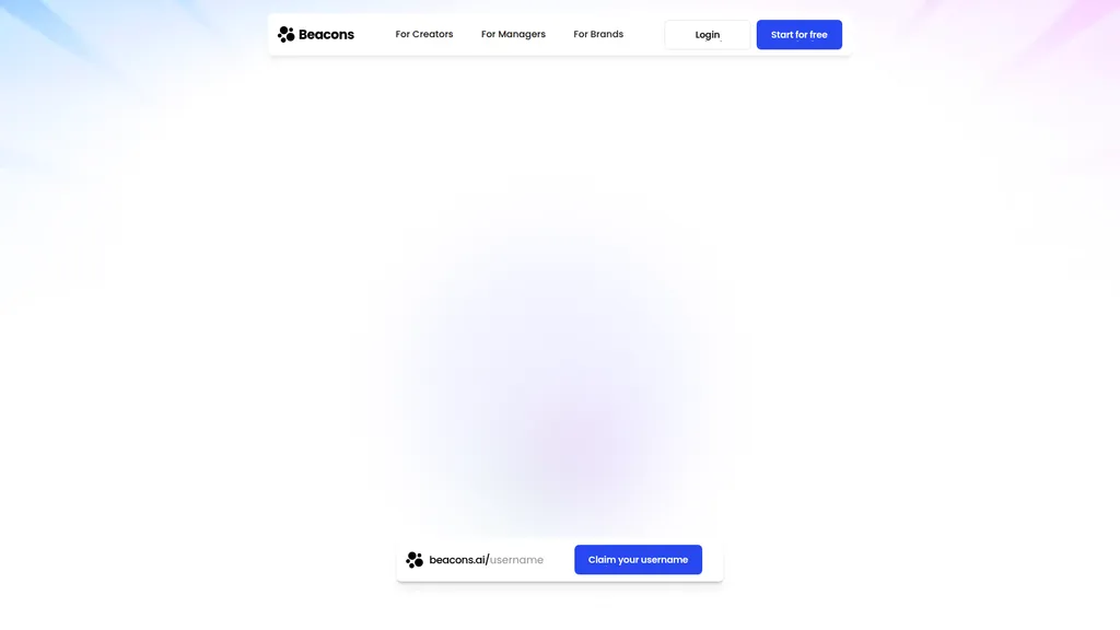 Beacons homepage