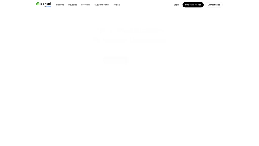 Bonsai homepage