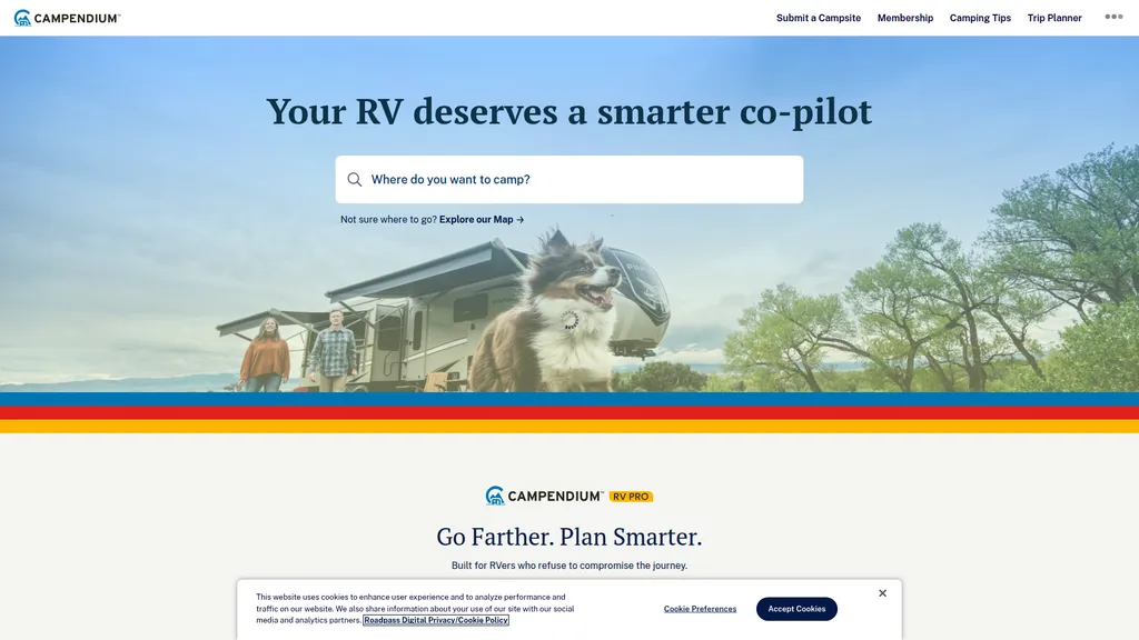 Campendium homepage