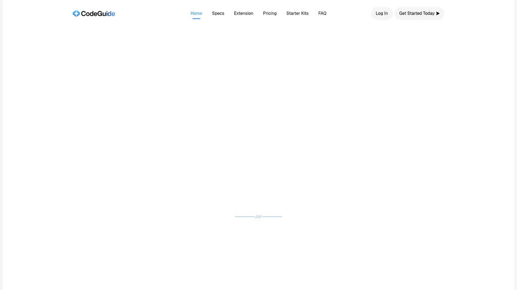 CodeGuide homepage