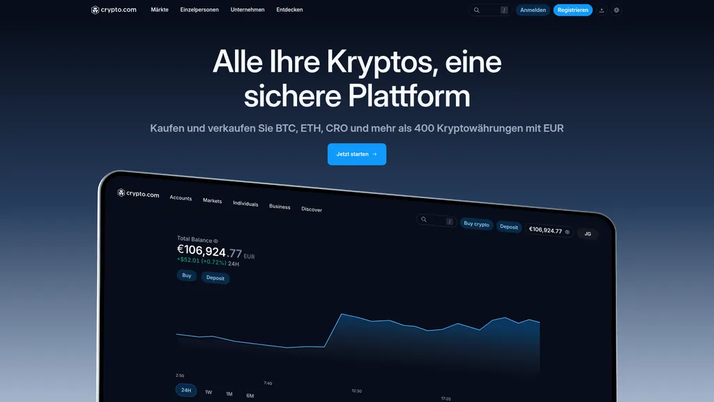 Crypto.com homepage