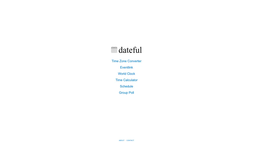 Dateful homepage