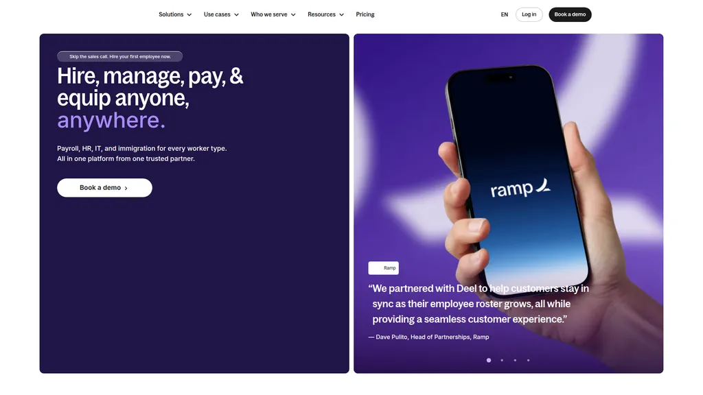 Deel homepage