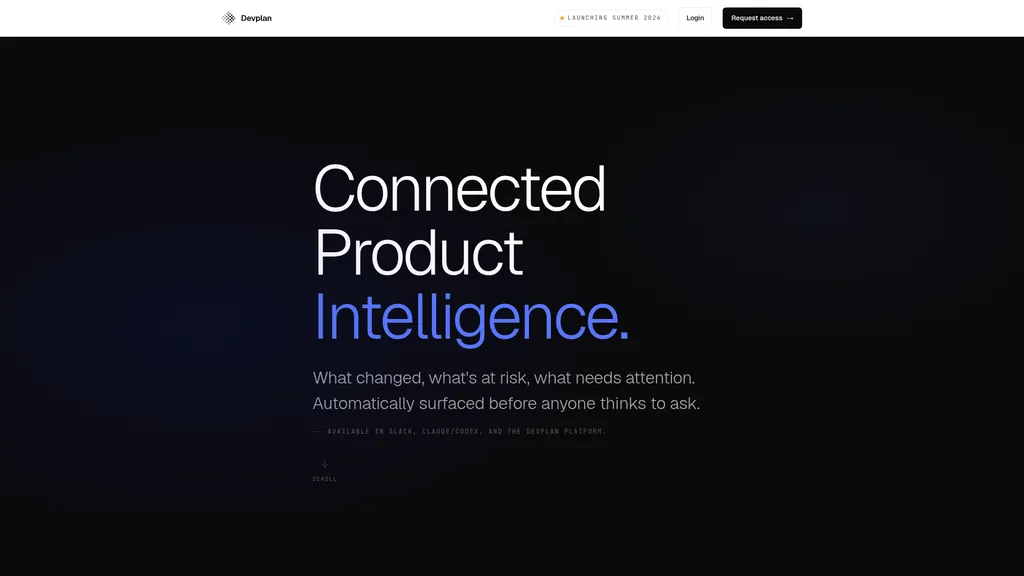 DevPlan homepage