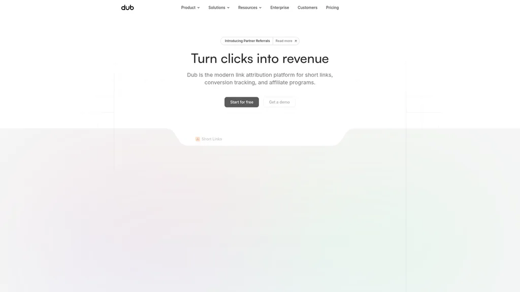 Dub homepage