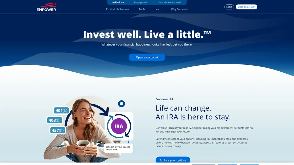 Empower homepage