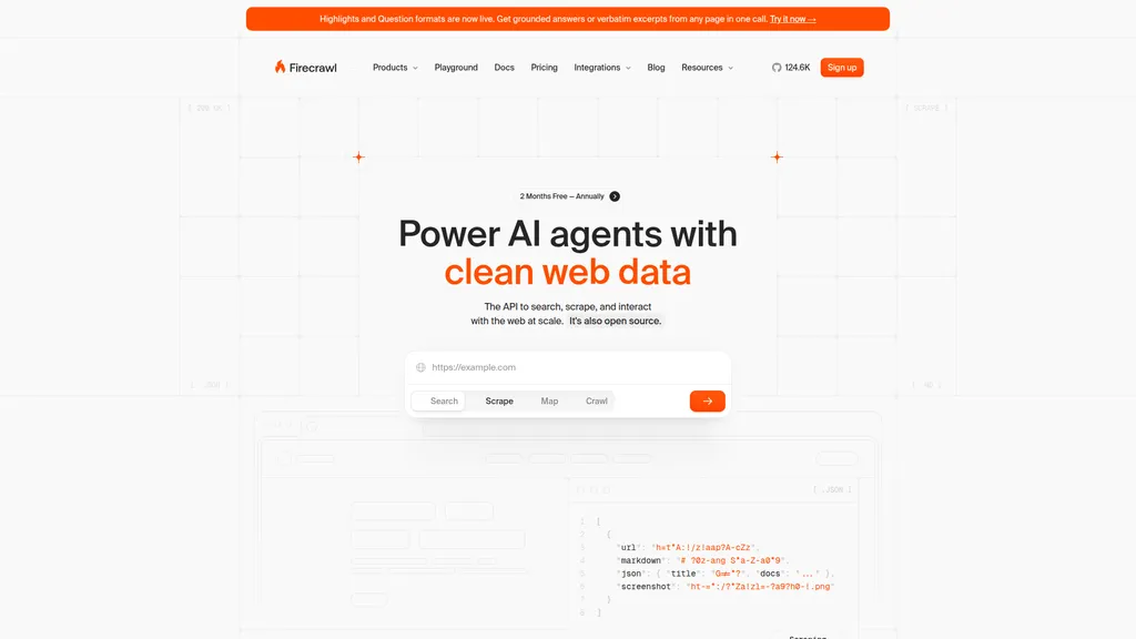 Firecrawl homepage