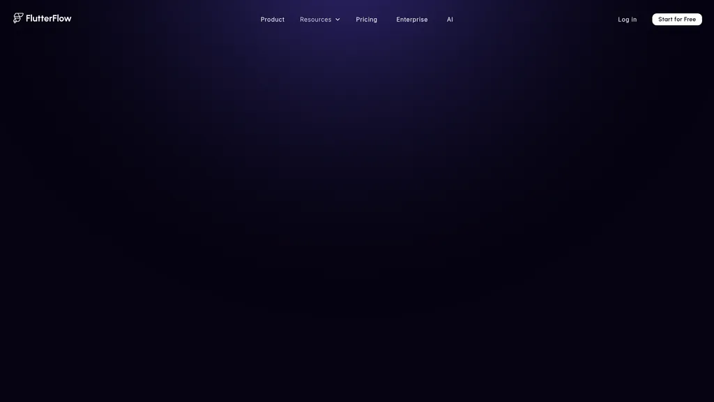 FlutterFlow homepage