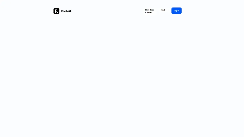 Forfeit homepage
