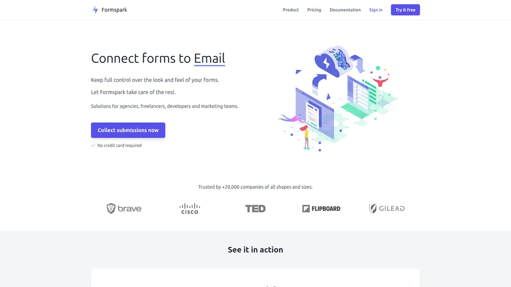 Formspark homepage
