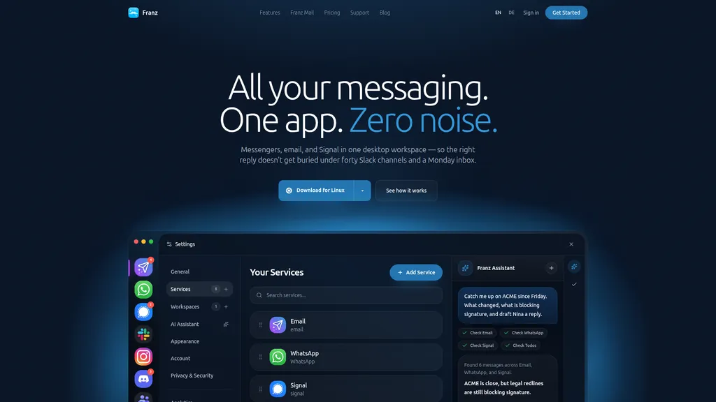 Franz homepage