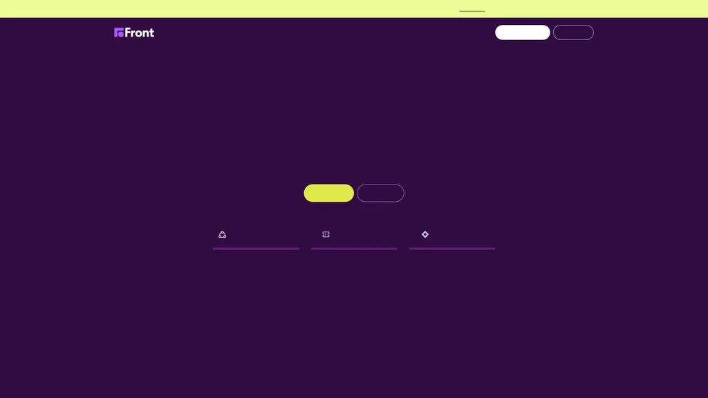 Front homepage