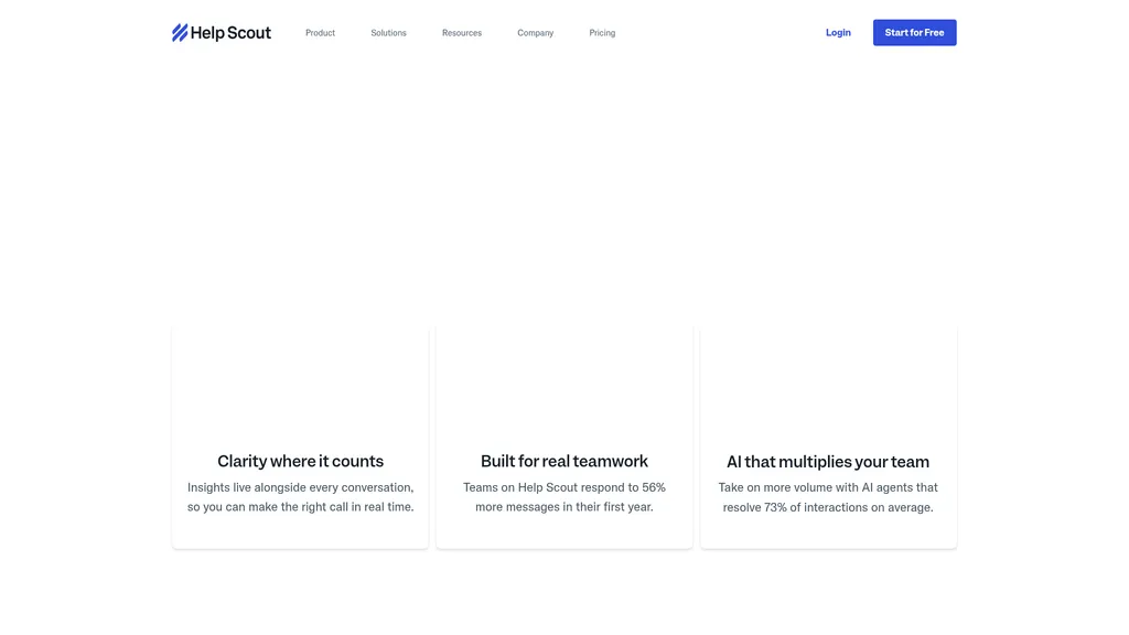Help Scout homepage