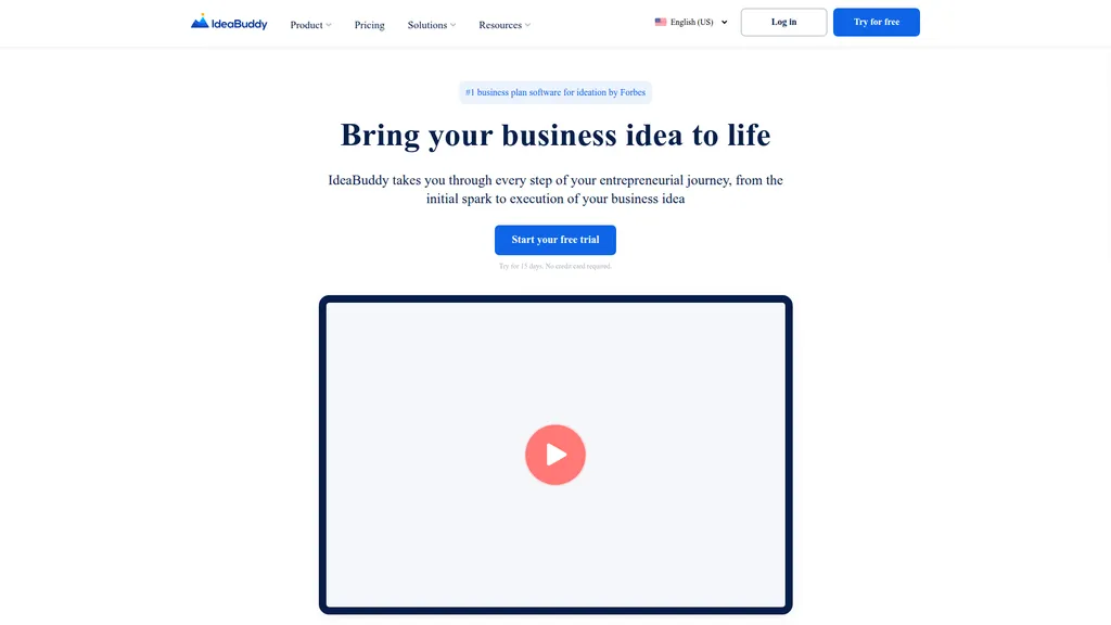 IdeaBuddy homepage