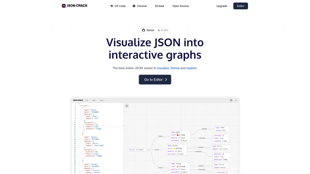 JSON Crack homepage