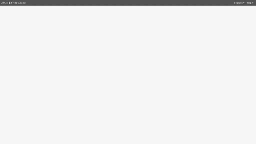 JSON Editor Online homepage