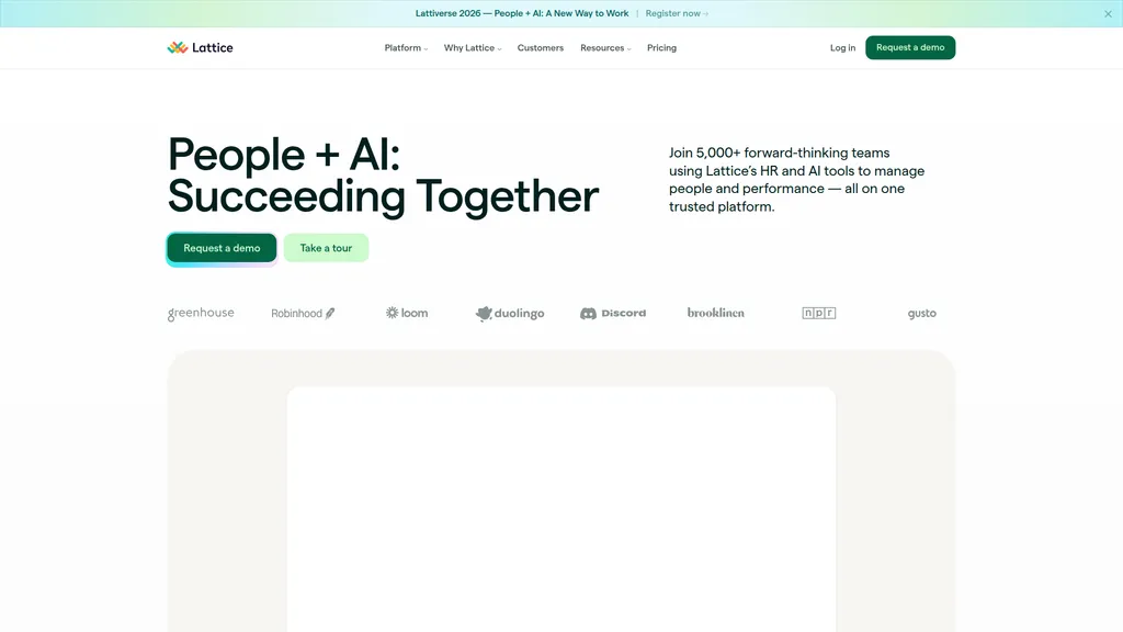 Lattice homepage