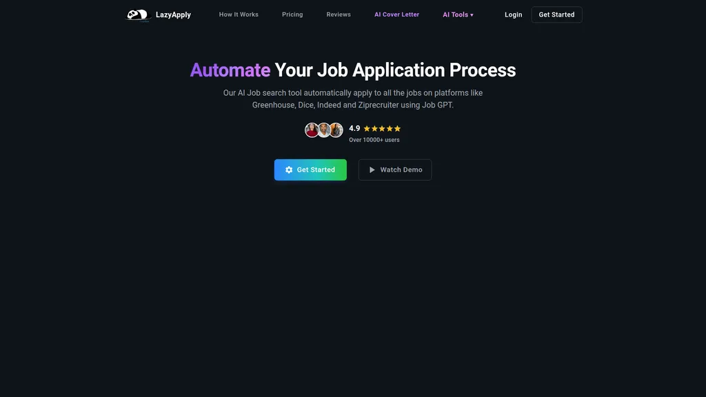 LazyApply homepage