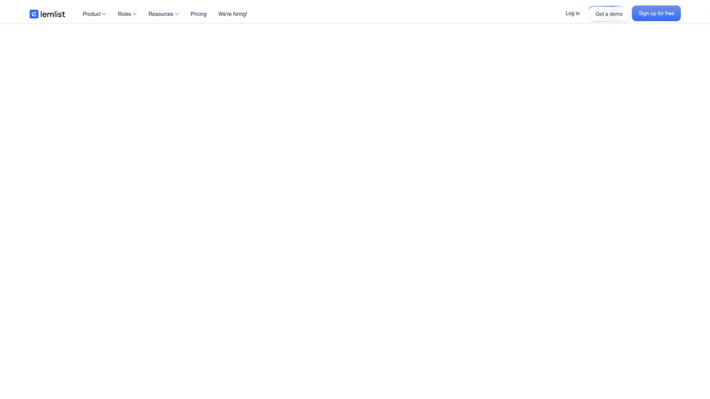 Lemlist homepage