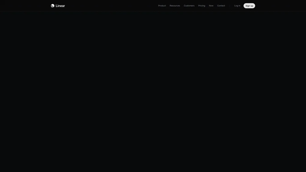 Linear homepage