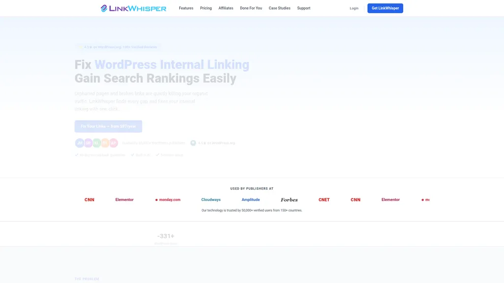 Link Whisper homepage