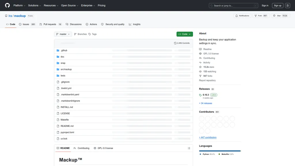 Mackup homepage