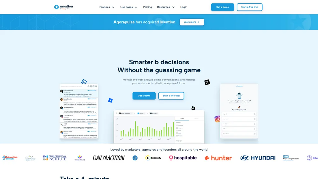 Mention homepage
