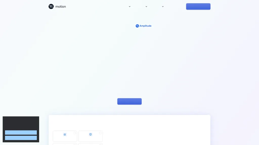 Motion homepage