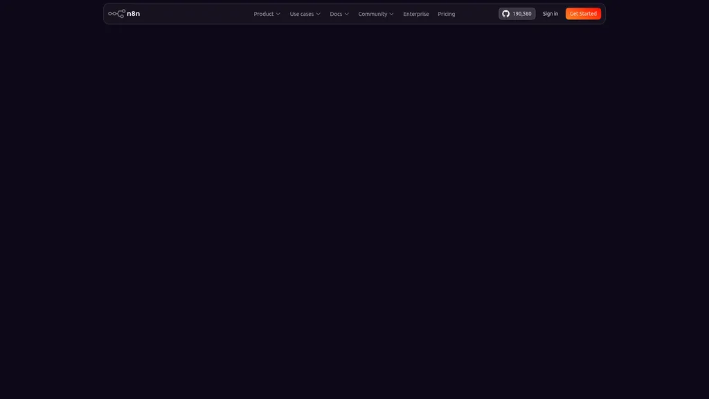 n8n homepage