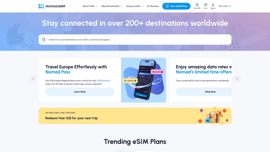 Nomad homepage