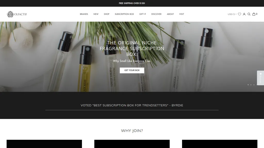 Olfactif homepage