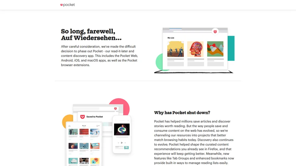 Pocket homepage