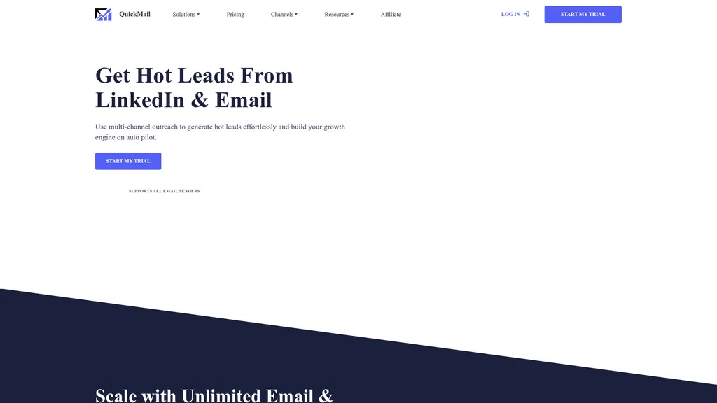 QuickMail homepage