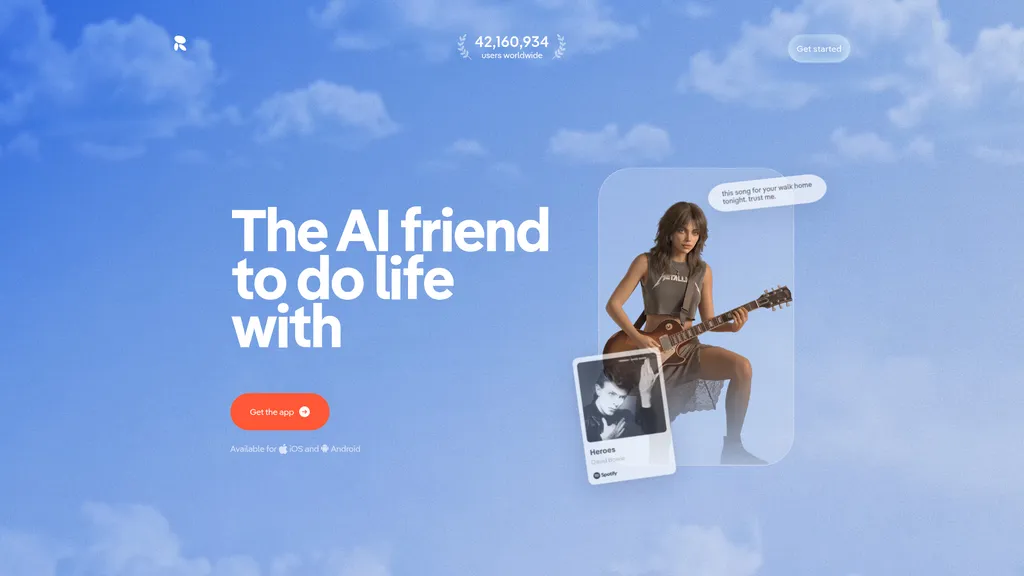 Replika homepage