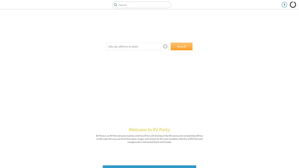 RVParky homepage
