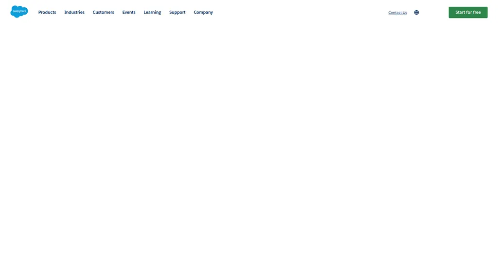 Salesforce homepage