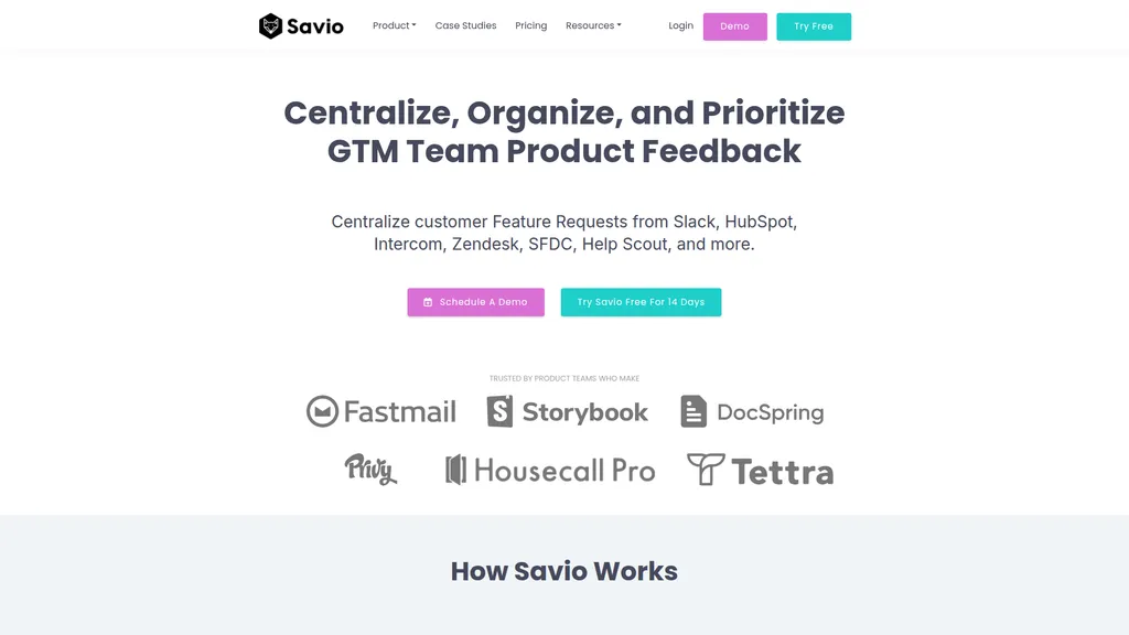 Savio homepage