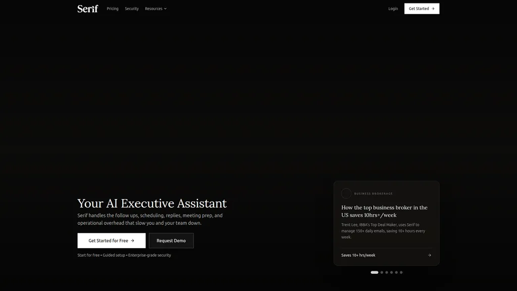 Serif homepage