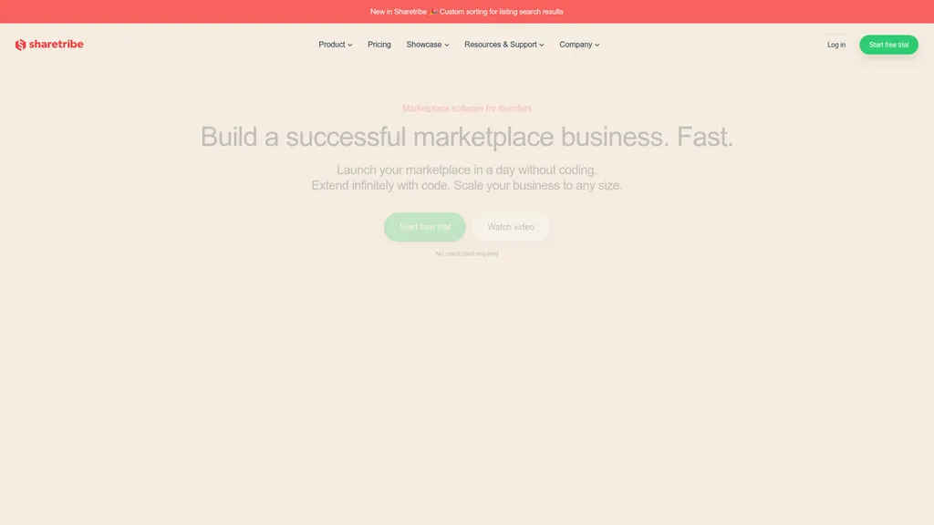 Sharetribe homepage