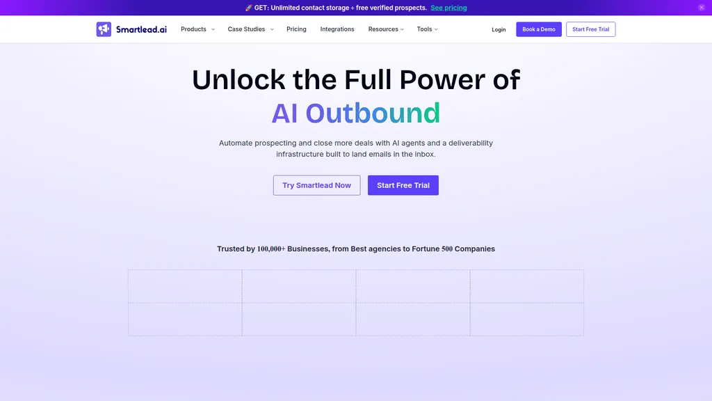 Smartlead homepage