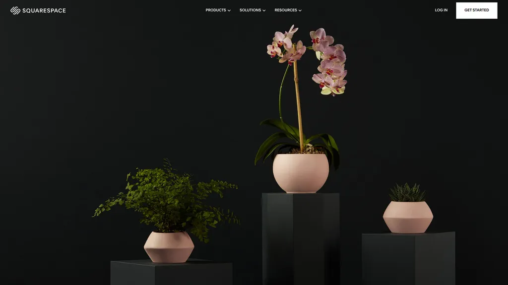 Squarespace Commerce homepage