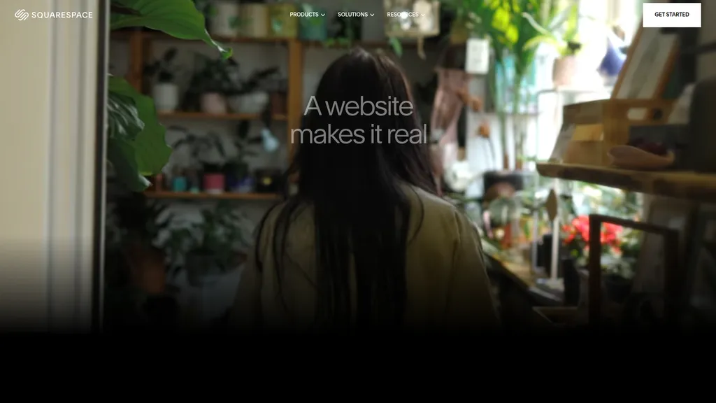 Squarespace homepage