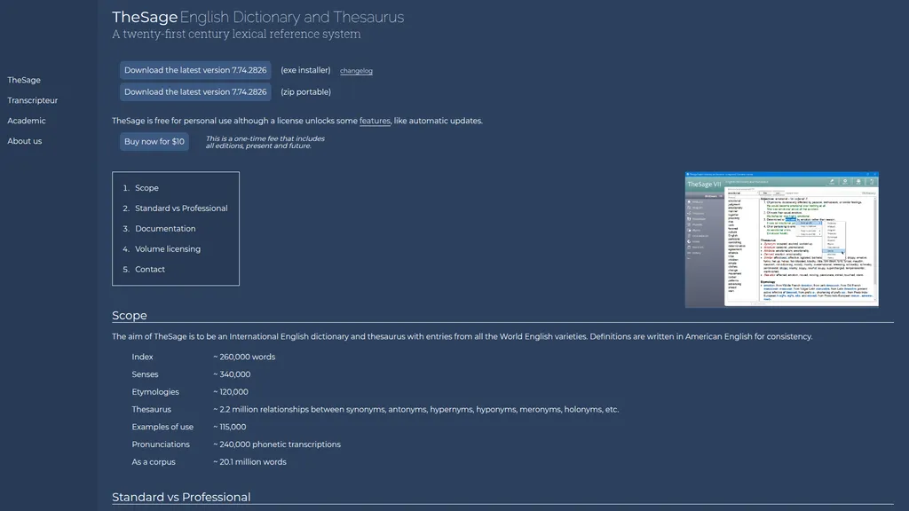 TheSage homepage