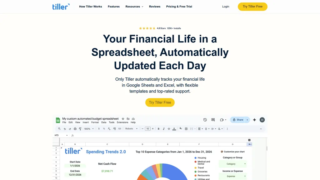 Tiller homepage