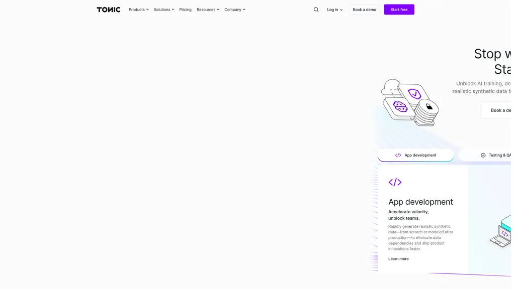 Tonic Textual homepage