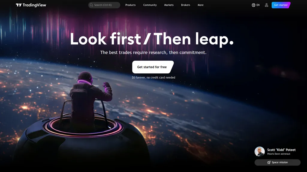 TradingView homepage