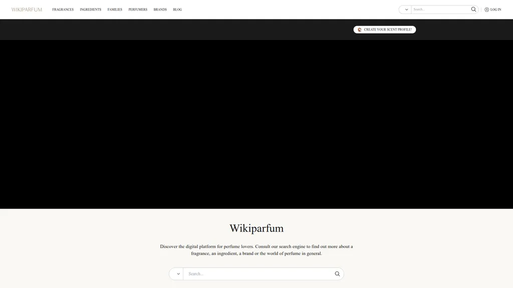 Wikiparfum homepage