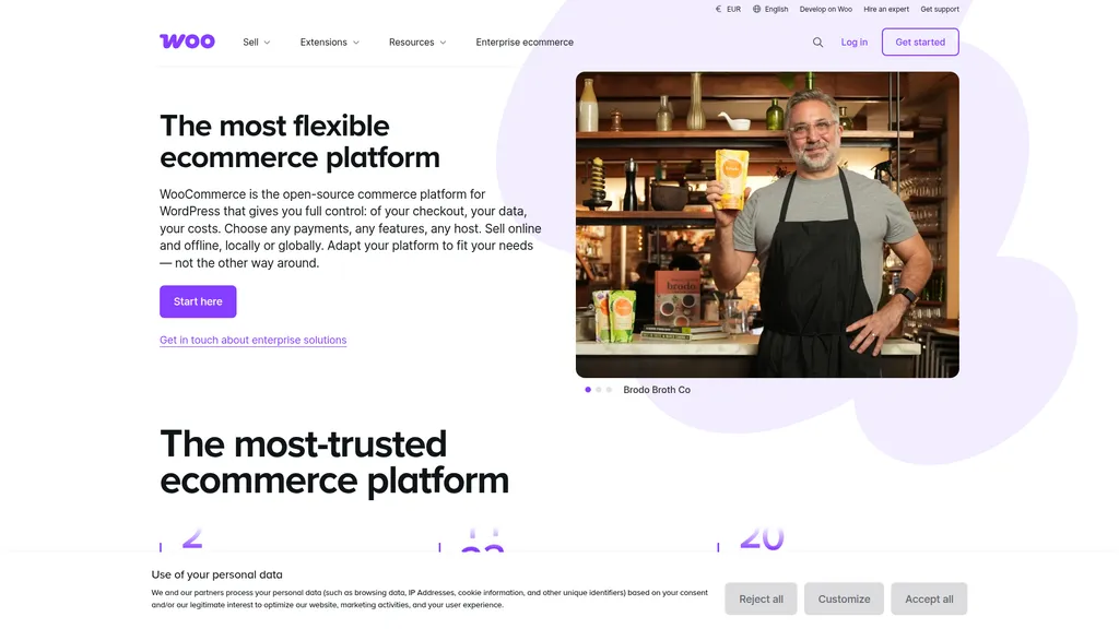 WooCommerce homepage