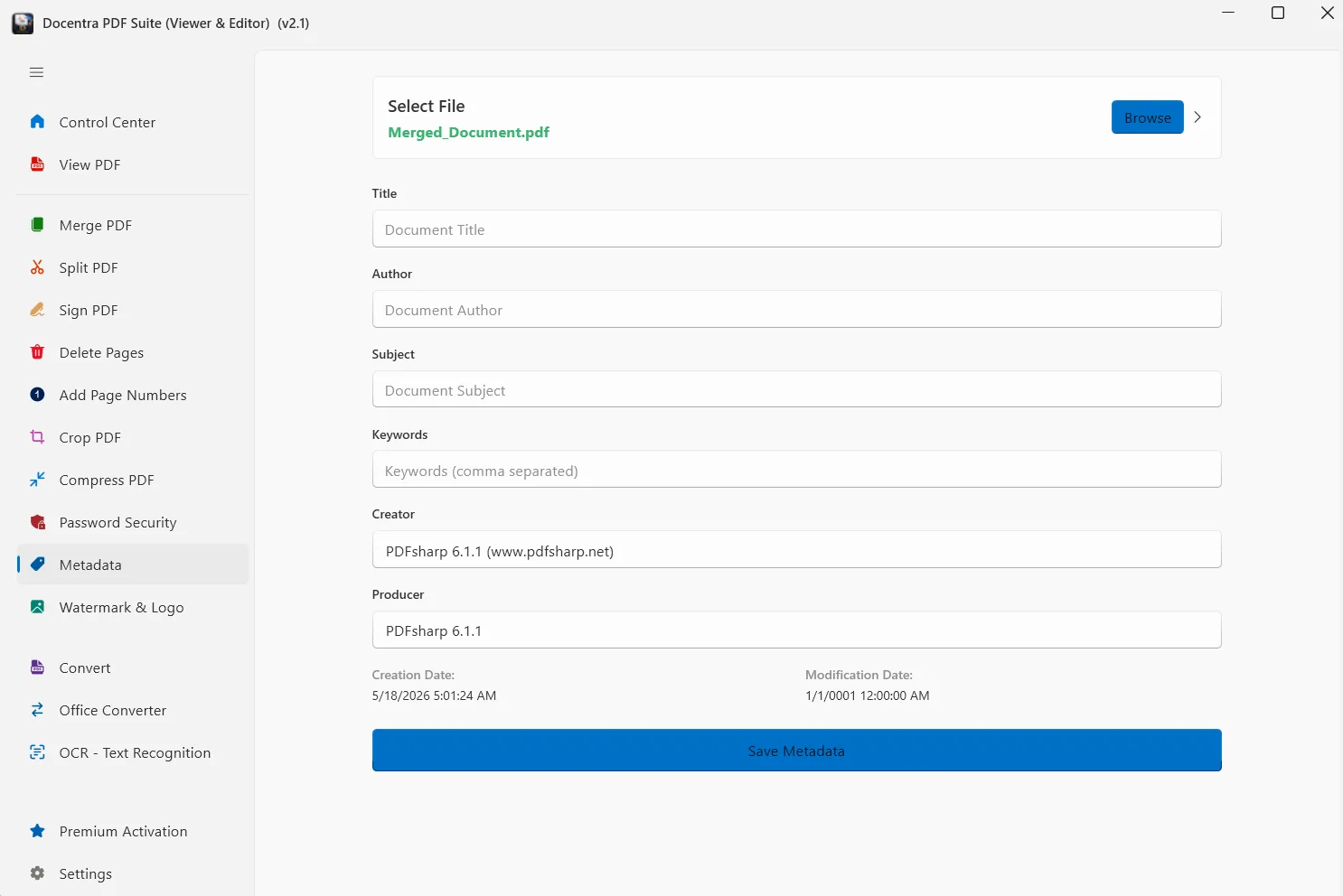 Docentra screenshot 3: Offline PDF Editor Suite